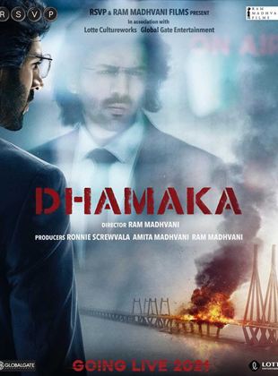 Affiche du film Dhamaka : L’effet d’une bombe (2021) de Ram Madhvani Affiche du film Dhamaka : L’effet d’une bombe (2021) de Ram Madhvani. Voir Dhamaka : L’effet d’une bombe en streaming / torrent sur meilleurs-films.fr
