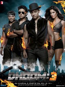 Affiche du film Dhoom 3 (2013) de Vijay Krishna Acharya. Voir Dhoom 3 en streaming / torrent sur meilleurs-films.fr