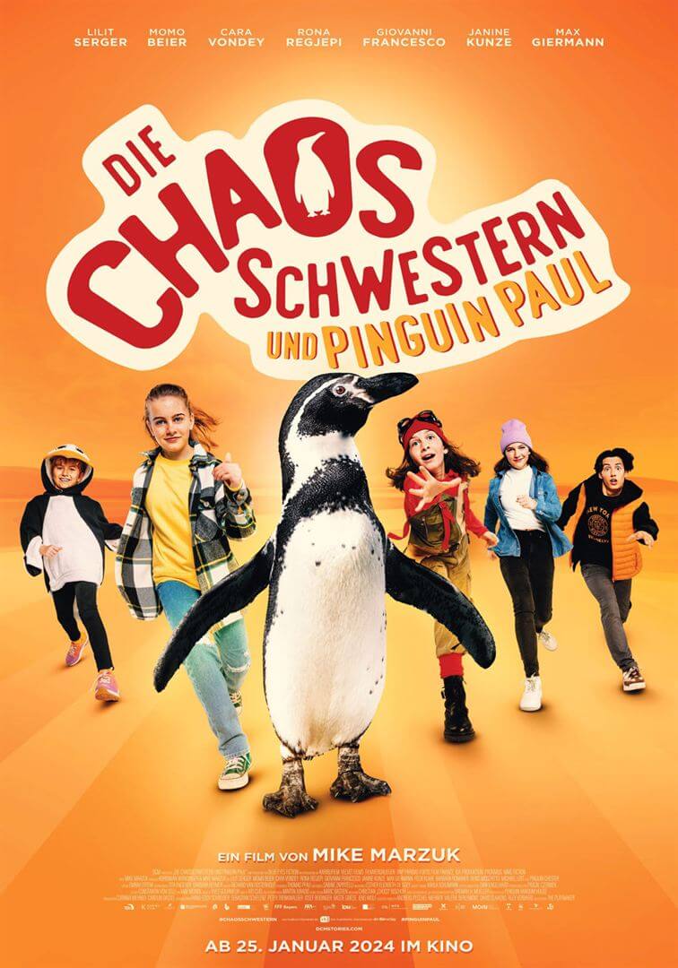 Affiche du film Die Chaosschwestern und Pinguin Paul (2023) de Mike Marzuk. Voir Die Chaosschwestern und Pinguin Paul en streaming / torrent sur meilleurs-films.fr