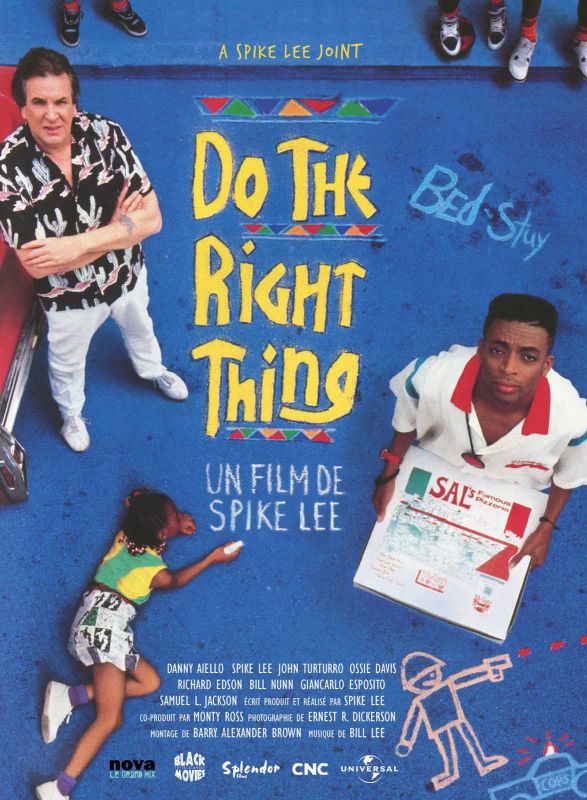 Affiche du film Do the Right Thing (1989) de Spike Lee. Voir Do the Right Thing en streaming / torrent sur meilleurs-films.fr