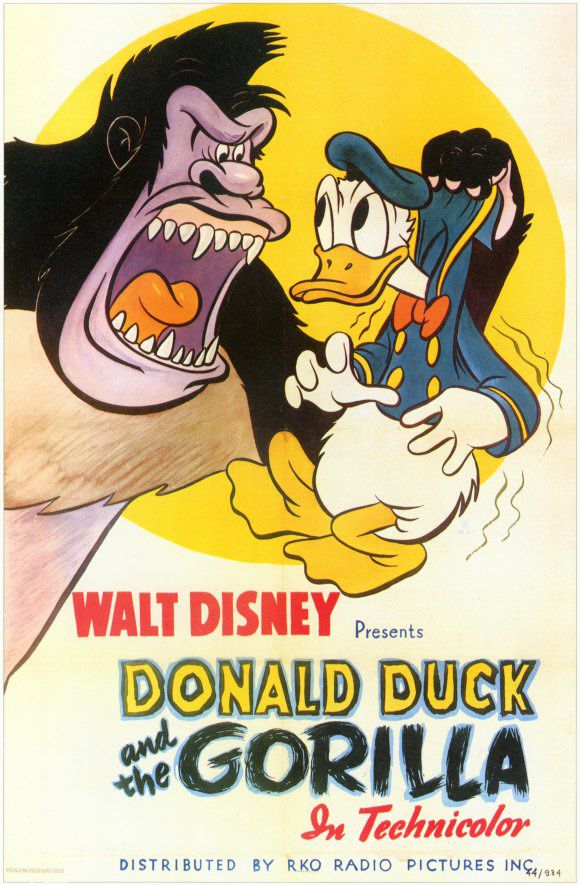 Affiche du court métrage Donald et le Gorille (1944) de . Voir Donald et le Gorille en streaming / torrent sur meilleurs-films.fr