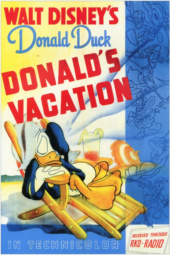 Affiche du court métrage Donald’s vacation (1940) de Jack King. Voir Donald’s vacation en streaming / torrent sur meilleurs-films.fr