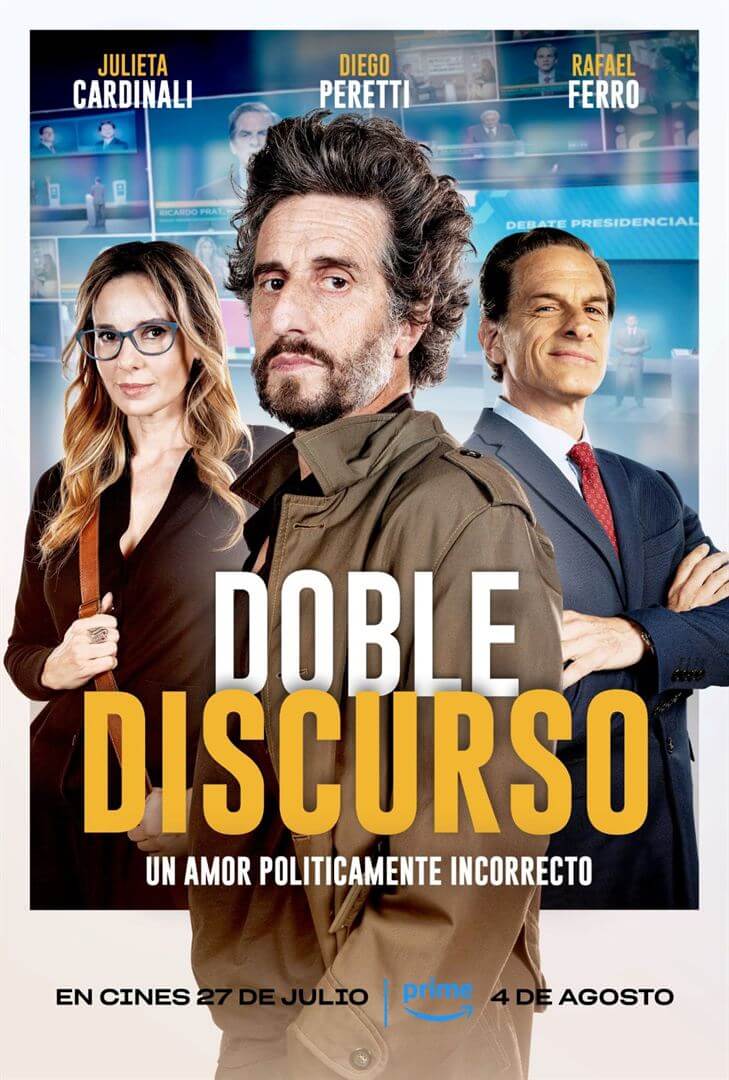 Affiche du film Doublespeak (2023) de Hernán Guerschuny. Voir Doublespeak en streaming / torrent sur meilleurs-films.fr