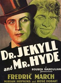 Affiche du film Dr. Jekyll et Mr. Hyde (1931) de Rouben Mamoulian. Voir Dr. Jekyll et Mr. Hyde en streaming / torrent sur meilleurs-films.fr