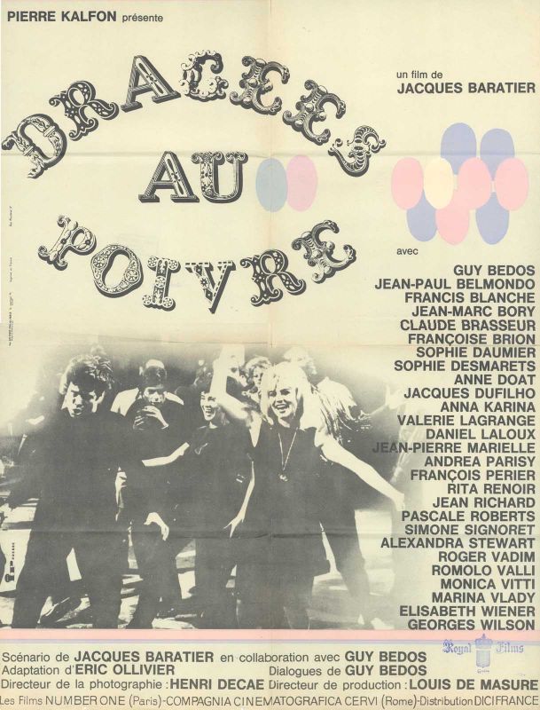 Affiche du film Dragées au poivre (1963) de Jacques Baratier. Voir Dragées au poivre en streaming / torrent sur meilleurs-films.fr
