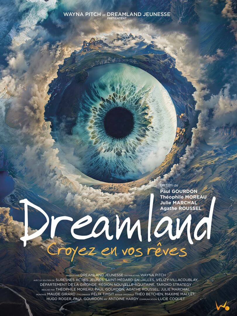 Affiche du film Dreamland (2025) de Agathe Roussel. Voir Dreamland en streaming / torrent sur meilleurs-films.fr