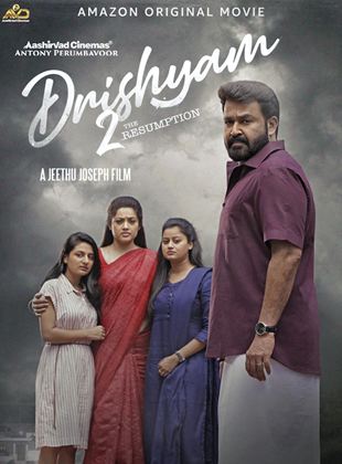 Affiche du film Drushyam 2 (2021) de Jeethu Joseph. Voir Drushyam 2 en streaming / torrent sur meilleurs-films.fr