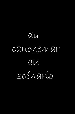 Affiche du court métrage Du cauchemar au scénario (2011) de Islem Guerroui Affiche du court métrage Du cauchemar au scénario (2011) de Islem Guerroui. Voir Du cauchemar au scénario en streaming / torrent sur meilleurs-films.fr