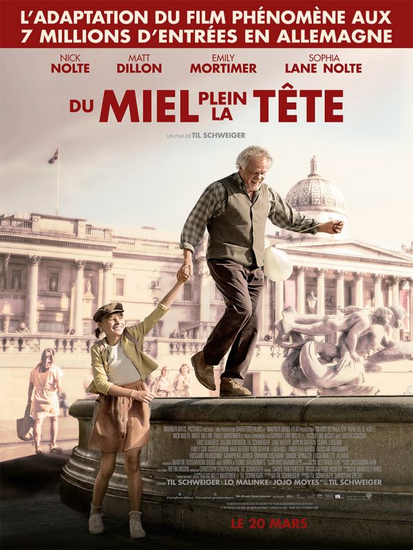 Affiche du film Du Miel plein la tête (2018) de Til Schweiger. Voir Du Miel plein la tête en streaming / torrent sur meilleurs-films.fr