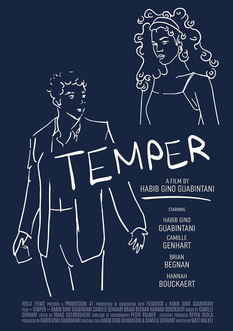 Affiche du court métrage Temper (2025) de Habib Gino Guabintani Affiche du court métrage Temper (2025) de Habib Gino Guabintani. Voir Temper en streaming / torrent sur meilleurs-films.fr