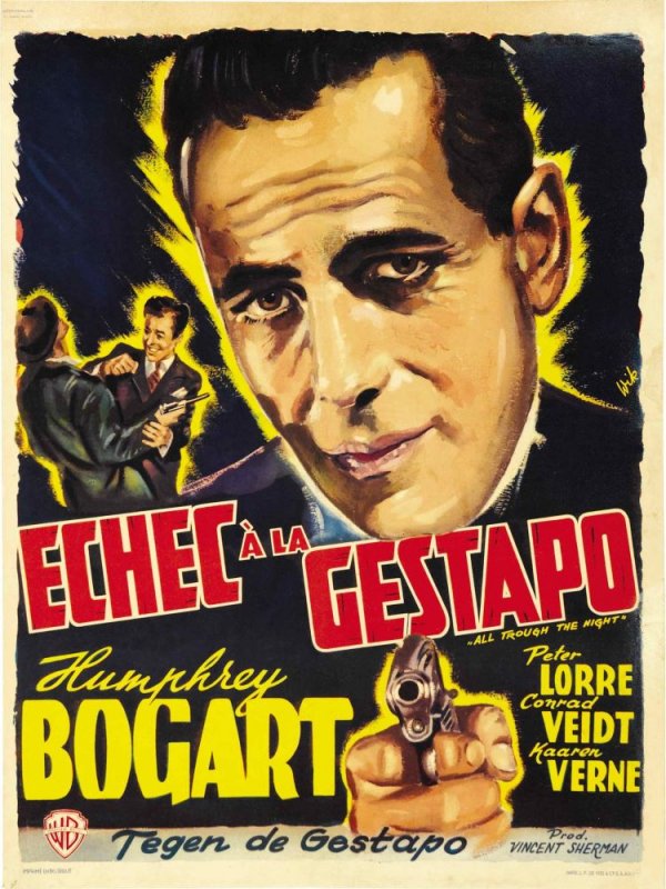 Affiche du film Echec à la Gestapo (1941) de Vincent Sherman. Voir Echec à la Gestapo en streaming / torrent sur meilleurs-films.fr