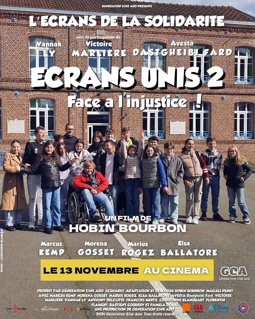 Affiche du court métrage Écrans unis 2 (2025) de Hobin Bourbon. Voir Écrans unis 2 en streaming / torrent sur meilleurs-films.fr