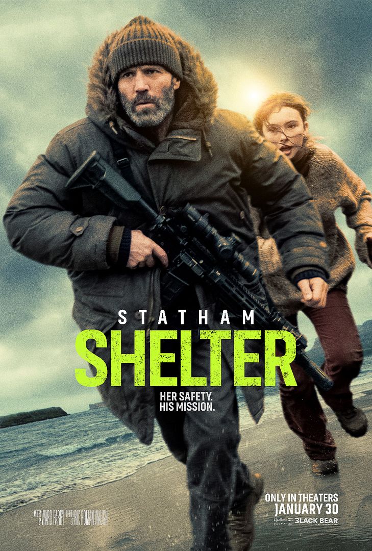 Affiche du film Shelter (2026) de Ric Roman Waugh. Voir Shelter en streaming / torrent sur meilleurs-films.fr