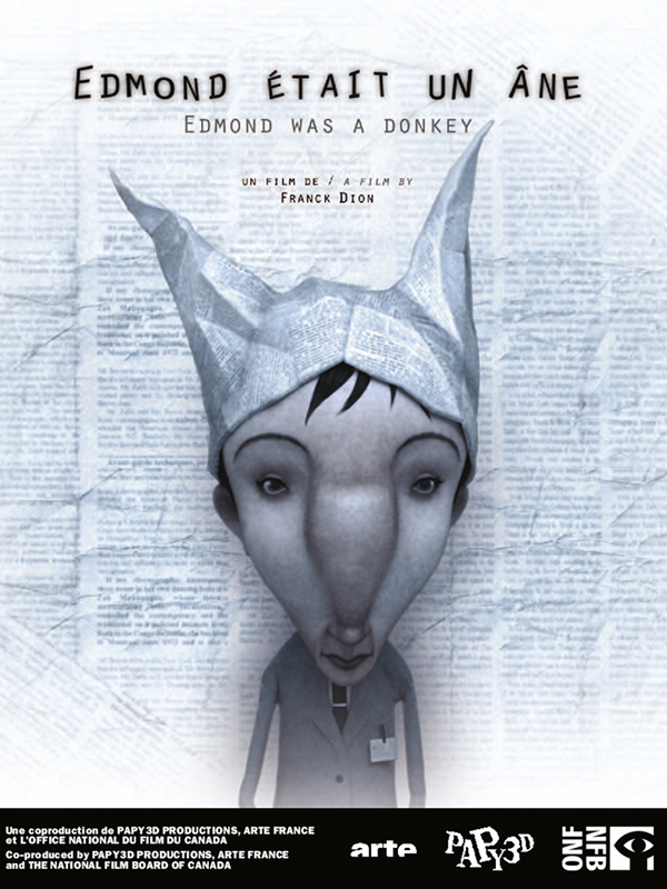 Affiche du court métrage Edmond était un âne () de Franck Dion. Voir Edmond était un âne en streaming / torrent sur meilleurs-films.fr
