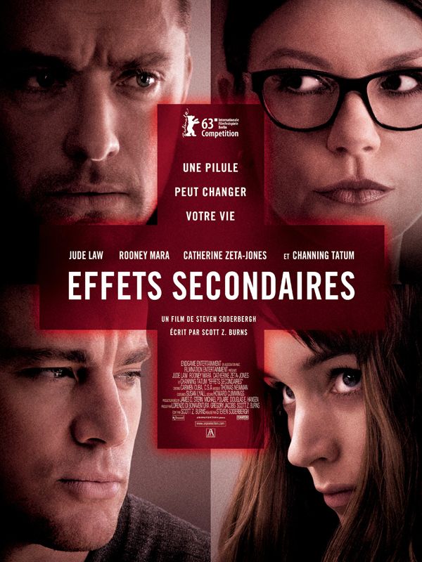 Affiche du film Effets secondaires (2013) de Steven Soderbergh. Voir Effets secondaires en streaming / torrent sur meilleurs-films.fr