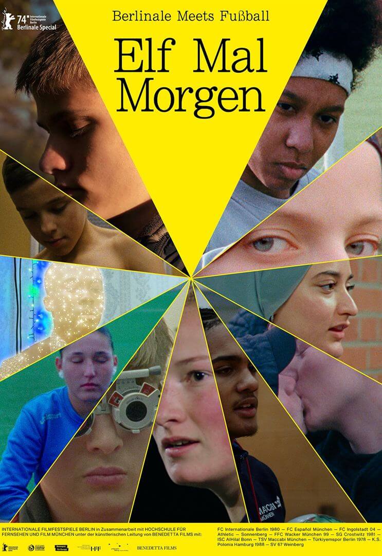 Affiche du film Eleven Tomorrows : Berlinale Meets Football (2024) de Maximilian Bungarten. Voir Eleven Tomorrows : Berlinale Meets Football en streaming / torrent sur meilleurs-films.fr