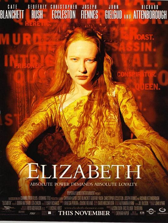 Affiche du film Elizabeth (1998) de Shekhar Kapur Affiche du film Elizabeth (1998) de Shekhar Kapur. Voir Elizabeth en streaming / torrent sur meilleurs-films.fr