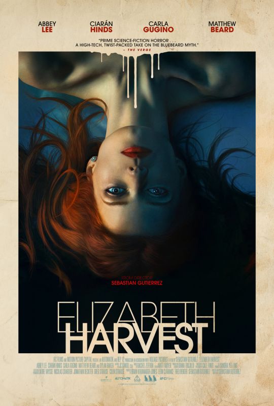 Affiche du film Elizabeth Harvest (2018) de Sebastian Gutierrez. Voir Elizabeth Harvest en streaming / torrent sur meilleurs-films.fr