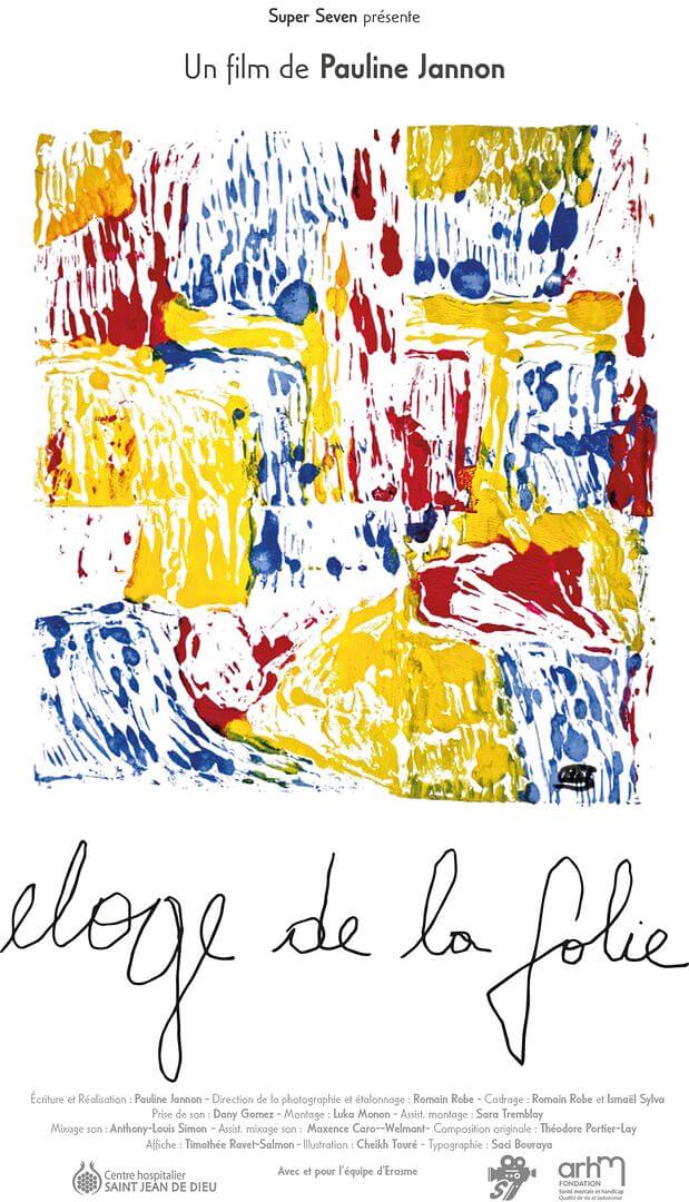 Affiche du film Éloge de la folie (2025) de Pauline Jannon. Voir Éloge de la folie en streaming / torrent sur meilleurs-films.fr