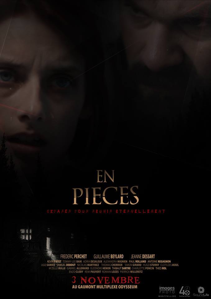 Affiche du court métrage En pièces (2016) de Kévin Payet. Voir En pièces en streaming / torrent sur meilleurs-films.fr
