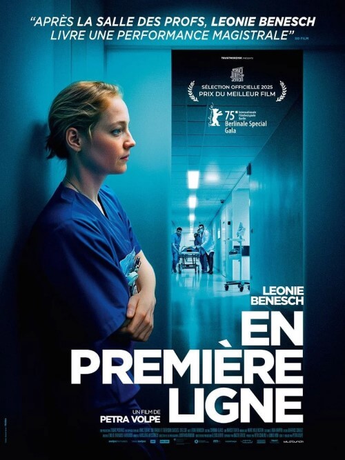 Affiche du film En première ligne (2025) de Petra Biondina Volpe. Voir En première ligne en streaming / torrent sur meilleurs-films.fr