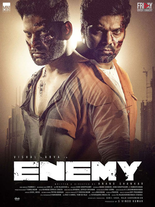Affiche du film Enemy (2021) de Anand Shankar. Voir Enemy en streaming / torrent sur meilleurs-films.fr