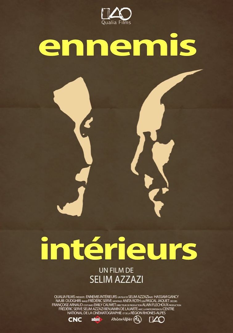 Affiche du court métrage Ennemis intérieurs () de Sélim Azzazi. Voir Ennemis intérieurs en streaming / torrent sur meilleurs-films.fr