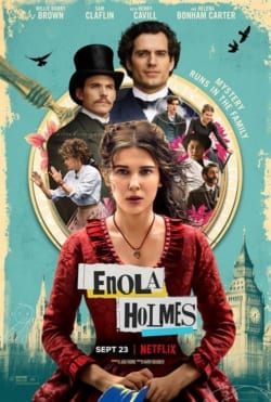 Affiche du film Enola Holmes (2020) de Harry Bradbeer.