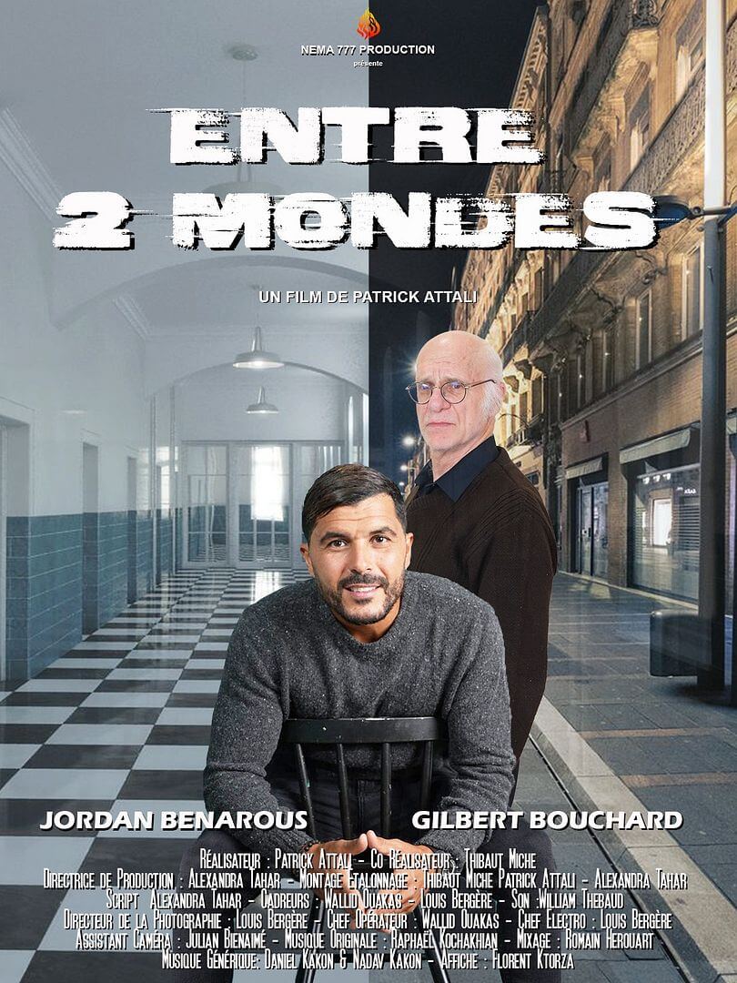 Affiche du court métrage Entre 2 mondes (2024) de Patrick Attali. Voir Entre 2 mondes en streaming / torrent sur meilleurs-films.fr