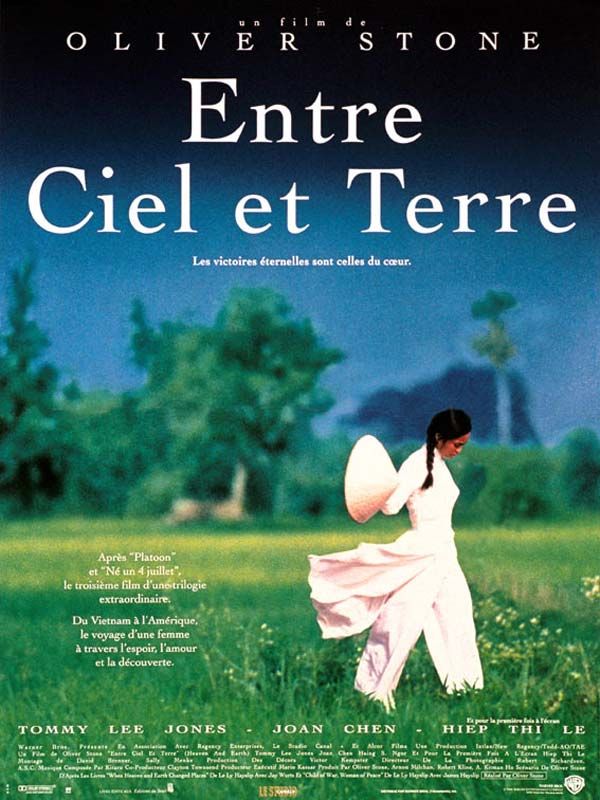 Affiche du film Entre ciel et terre (1993) de Oliver Stone Affiche du film Entre ciel et terre (1993) de Oliver Stone. Voir Entre ciel et terre en streaming / torrent sur meilleurs-films.fr