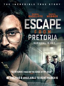 Affiche du film Escape from Pretoria (2020) de Francis Annan. Voir Escape from Pretoria en streaming / torrent sur meilleurs-films.fr