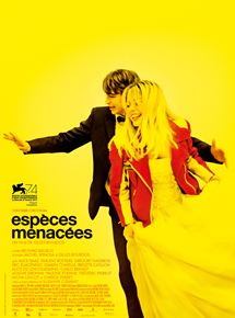 Affiche du film Espèces menacées (2016) de Gilles Bourdos. Voir Espèces menacées en streaming / torrent sur meilleurs-films.fr