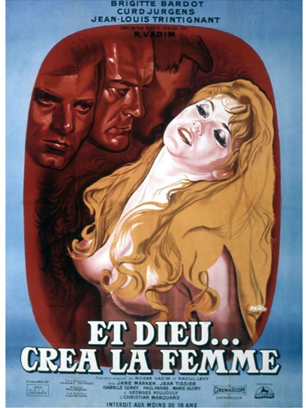 Affiche du film Et Dieu… créa la femme (1956) de Roger Vadim Affiche du film Et Dieu… créa la femme (1956) de Roger Vadim. Voir Et Dieu… créa la femme en streaming / torrent sur meilleurs-films.fr