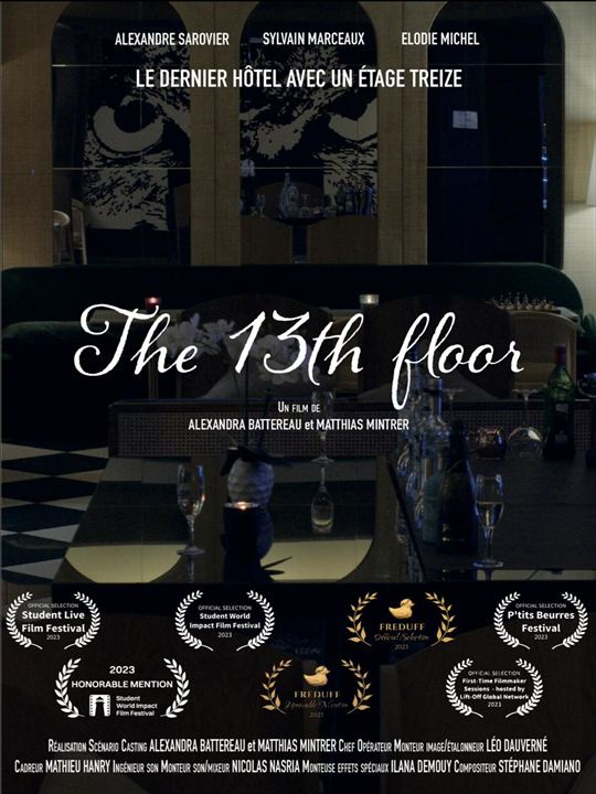Affiche du court métrage Étage 13 (2025) de Alexandra Battereau. Voir Étage 13 en streaming / torrent sur meilleurs-films.fr
