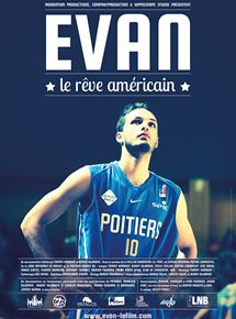 Affiche du film Evan, le rêve américain (2012) de Tommy Hombert,Benoit Dujardin,. Voir Evan, le rêve américain en streaming / torrent sur meilleurs-films.fr