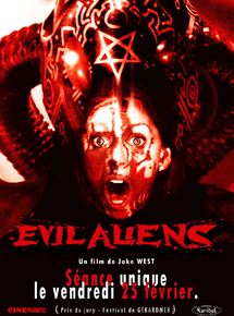 Affiche du film Evil Aliens (2005) de Jake West. Voir Evil Aliens en streaming / torrent sur meilleurs-films.fr
