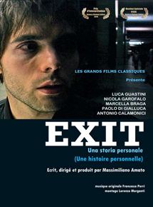 Affiche du film Exit una storia personale (2010) de Massimiliano Amato. Voir Exit una storia personale en streaming / torrent sur meilleurs-films.fr