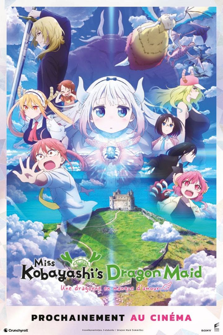 Affiche du film Miss Kobayashi's Dragon Maid : une dragonne en manque d'amour (2025) de Tatsuya Ishihara