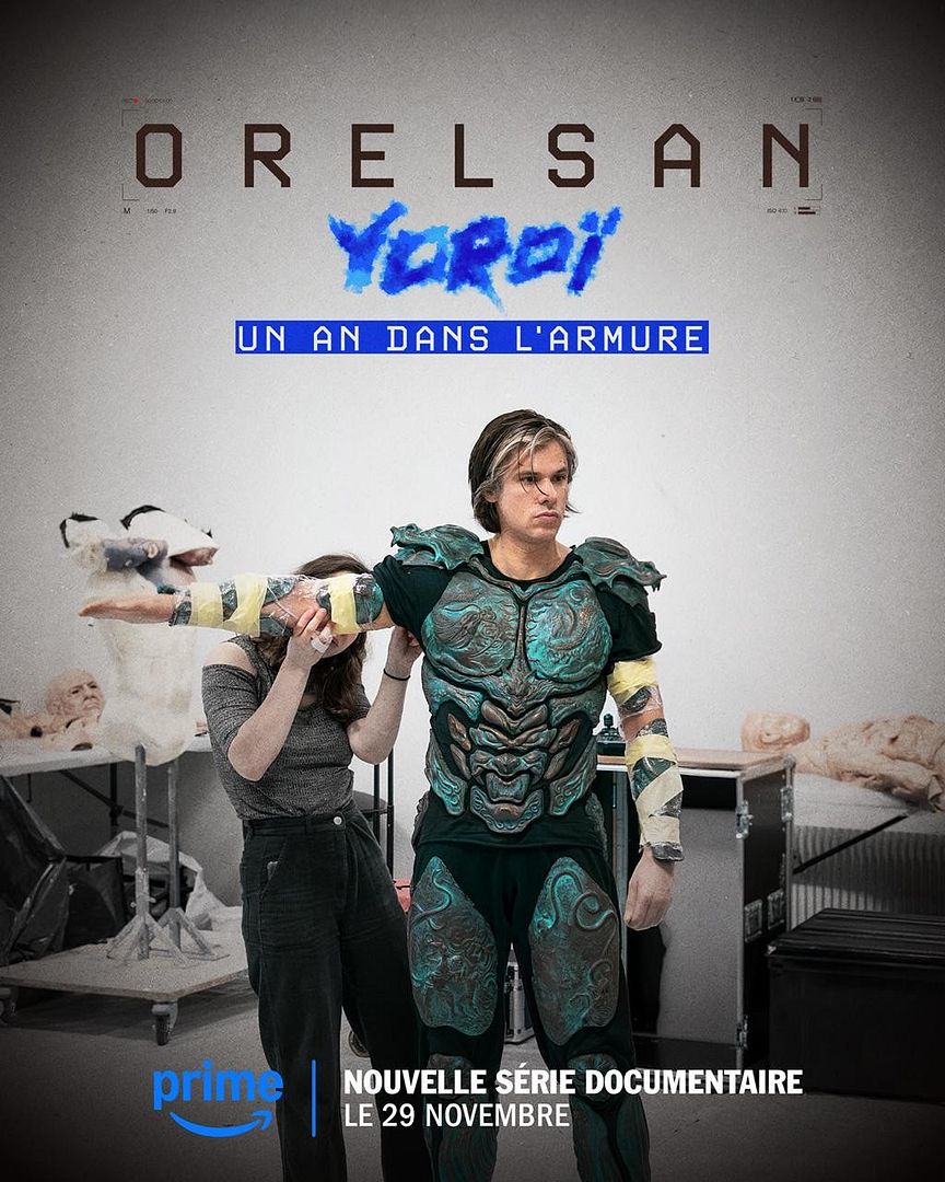 Affiche de la série Orelsan : Yoroï, un an dans l&rsquo;armure (2025) de Clément Cotentin. Voir Orelsan : Yoroï, un an dans l&rsquo;armure en streaming / torrent sur meilleurs-films.fr