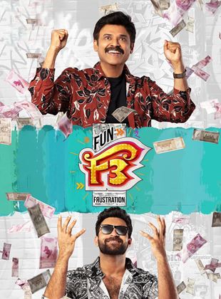 Affiche du film F3: Fun and Frustration (2022) de Anil Ravipudi. Voir F3: Fun and Frustration en streaming / torrent sur meilleurs-films.fr