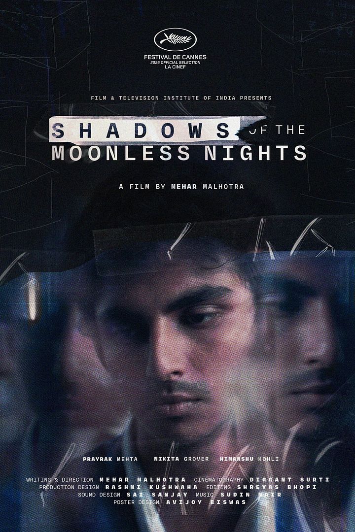 Affiche du court métrage Shadows of the Moonless Nights (2026) de Mehar Malhotra. Voir Shadows of the Moonless Nights en streaming / torrent sur meilleurs-films.fr