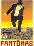 Affiche du film Fantômas – À l’ombre de la guillotine (1913) de Louis Feuillade. Voir Fantômas – À l’ombre de la guillotine en streaming / torrent sur meilleurs-films.fr