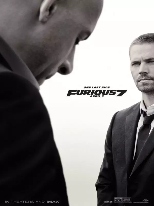 Affiche du film Fast & Furious 7 (2015) de James Wan.