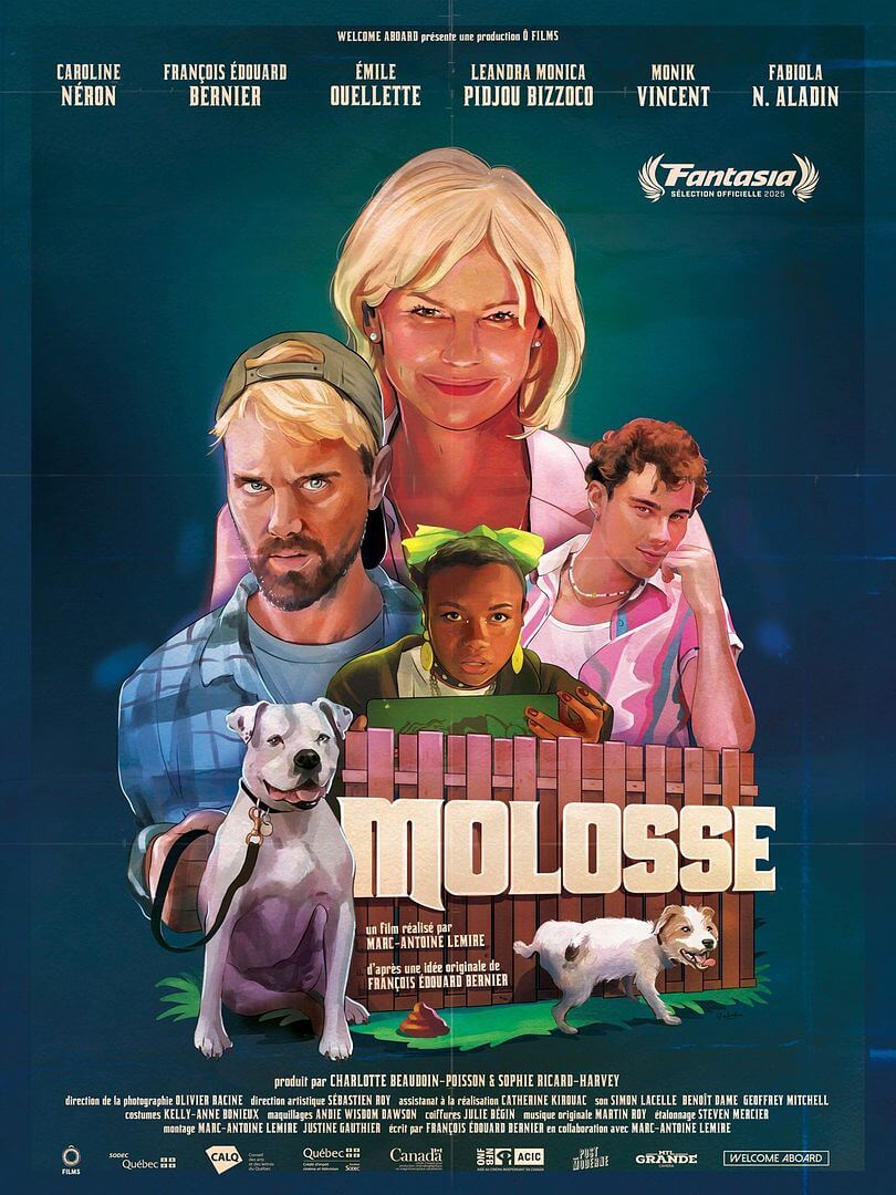 Affiche du court métrage Molosse (2025) de Marc-Antoine Lemire. Voir Molosse en streaming / torrent sur meilleurs-films.fr