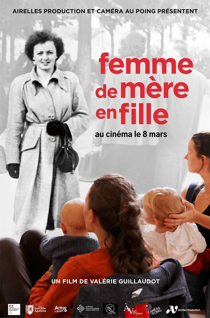 Affiche du film Femme de mère en fille (2022) de Valérie Guillaudot. Voir Femme de mère en fille en streaming / torrent sur meilleurs-films.fr
