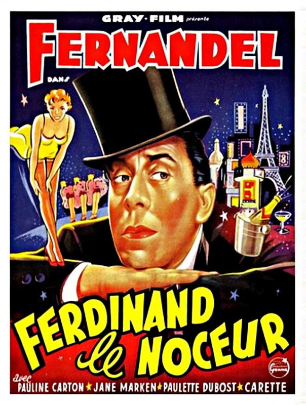 Affiche du film Ferdinand le noceur (1935) de René Sti. Voir Ferdinand le noceur en streaming / torrent sur meilleurs-films.fr