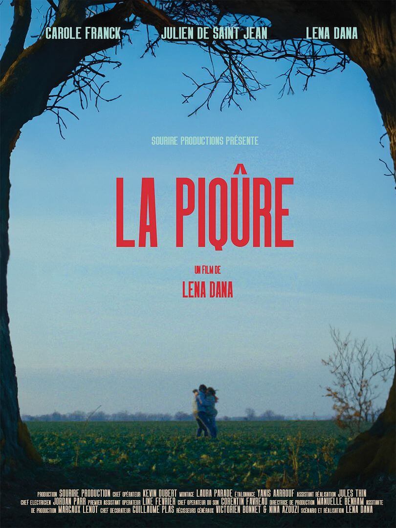 Affiche du court métrage La Piqûre (2025) de Lena Dana. Voir La Piqûre en streaming / torrent sur meilleurs-films.fr