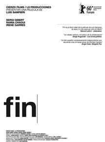 Affiche du film Fin (2010) de Luis Sampieri. Voir Fin en streaming / torrent sur meilleurs-films.fr