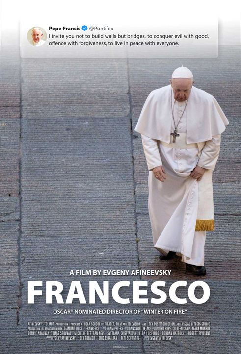 Affiche du film Francesco (2020) de Evgeny Afineevsky. Voir Francesco en streaming / torrent sur meilleurs-films.fr