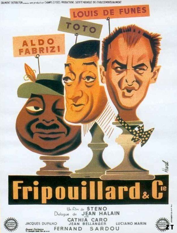 Affiche du film Fripouillards et cie (1959) de Steno. Voir Fripouillards et cie en streaming / torrent sur meilleurs-films.fr